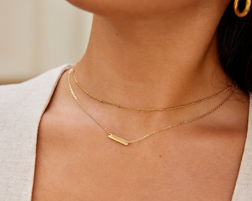 Rina Gold Bar Necklace
