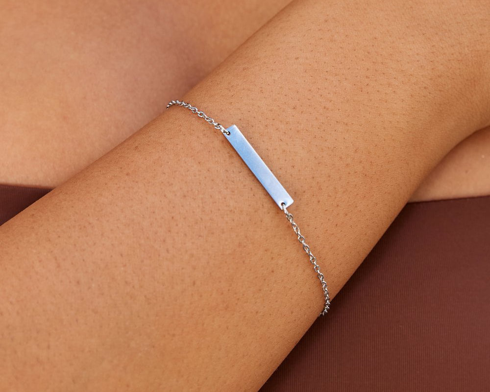Rina Silver Bar Bracelet