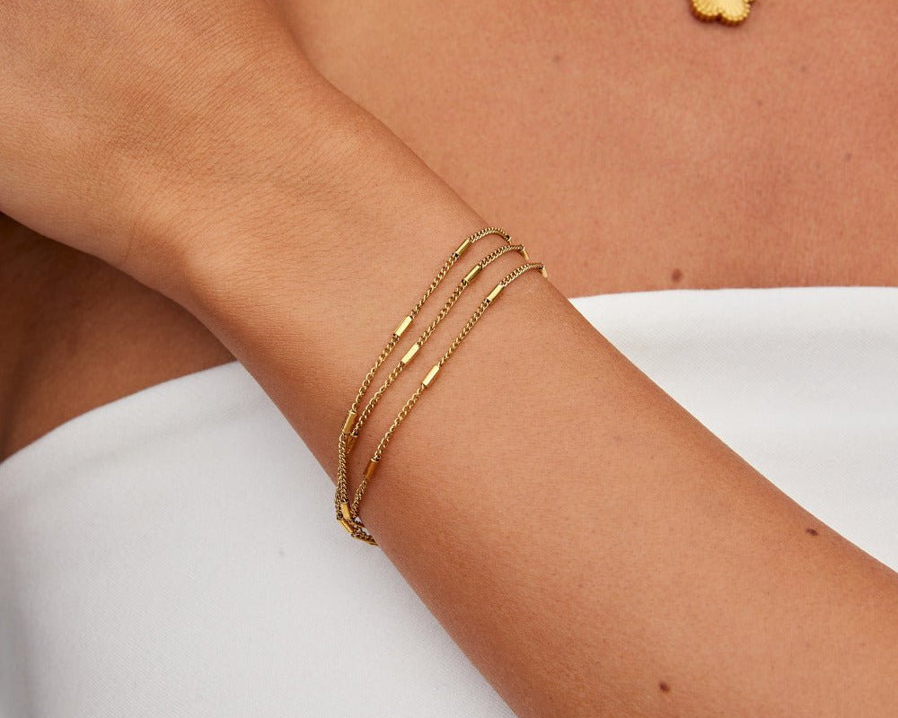 Sabina Triple Layered Bracelet