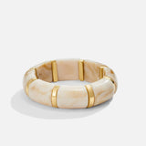 Sabina White Marbled Bracelet
