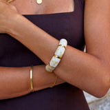 Sabina White Marbled Bracelet