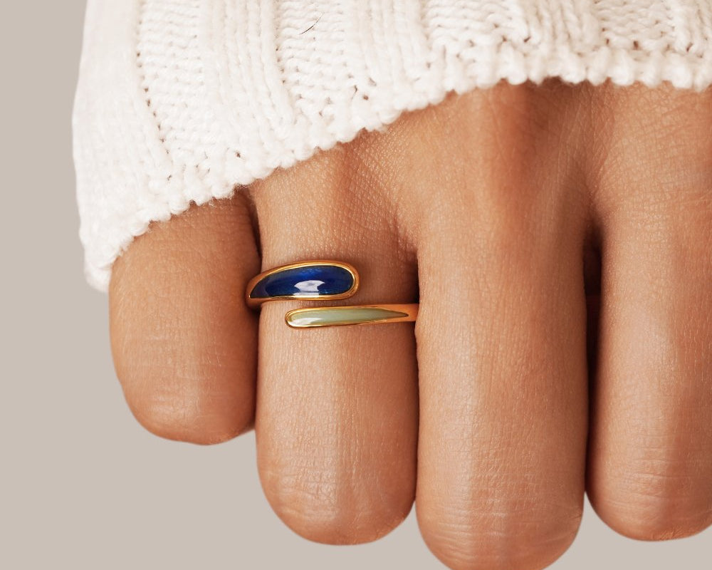 Safira Blue Wrap Ring