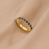 Sapphire Beauty 18k Crystal Ring