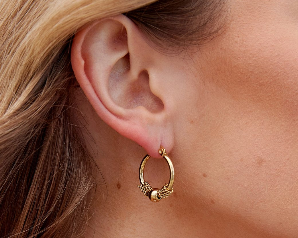 Selena Gold Hoop Earrings