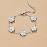 Silver Clover Bracelet