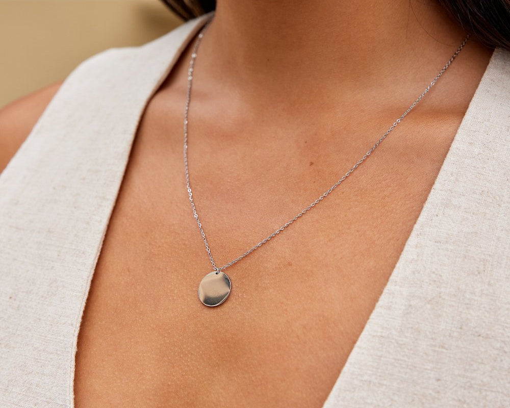 Silver Coin Necklace