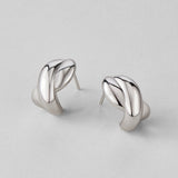 Silver Dakota Twisted Earrings