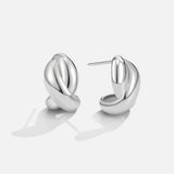 Silver Dakota Twisted Earrings