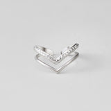 Silver Harper Layered Wrap Ring