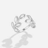 Silver Leaf Ring