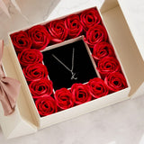 Silver Letter Heart Necklace