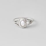 Silver Vintage Royal Pearl Ring