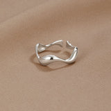 Silver Wave Ring