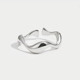 Silver Wave Ring