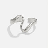 Silver Wave Ring