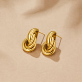 Sofia Twisted Gold Hoop Earrings