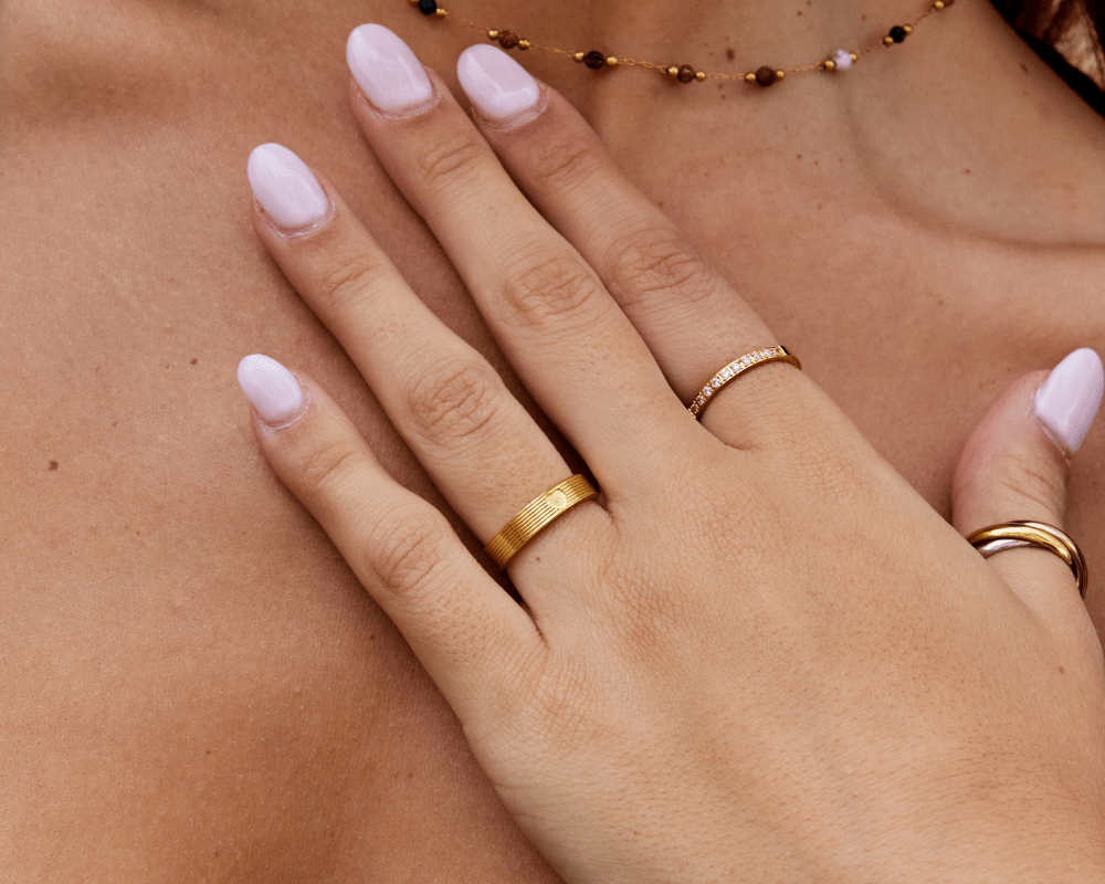 Soleil Gold Band Ring