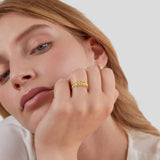 Summer Bloom Leaf Ring