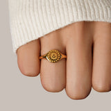 Summer Solstice Gold Ring