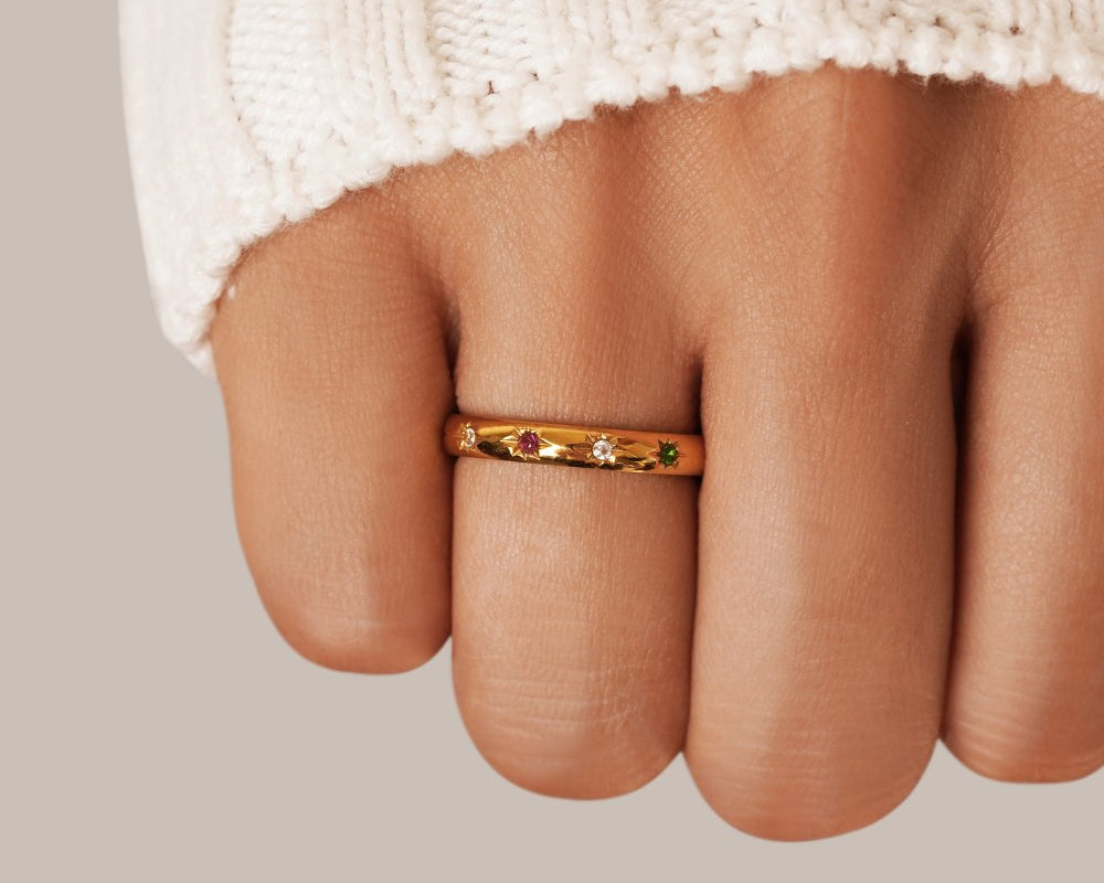 Tali Rainbow Crystal Ring