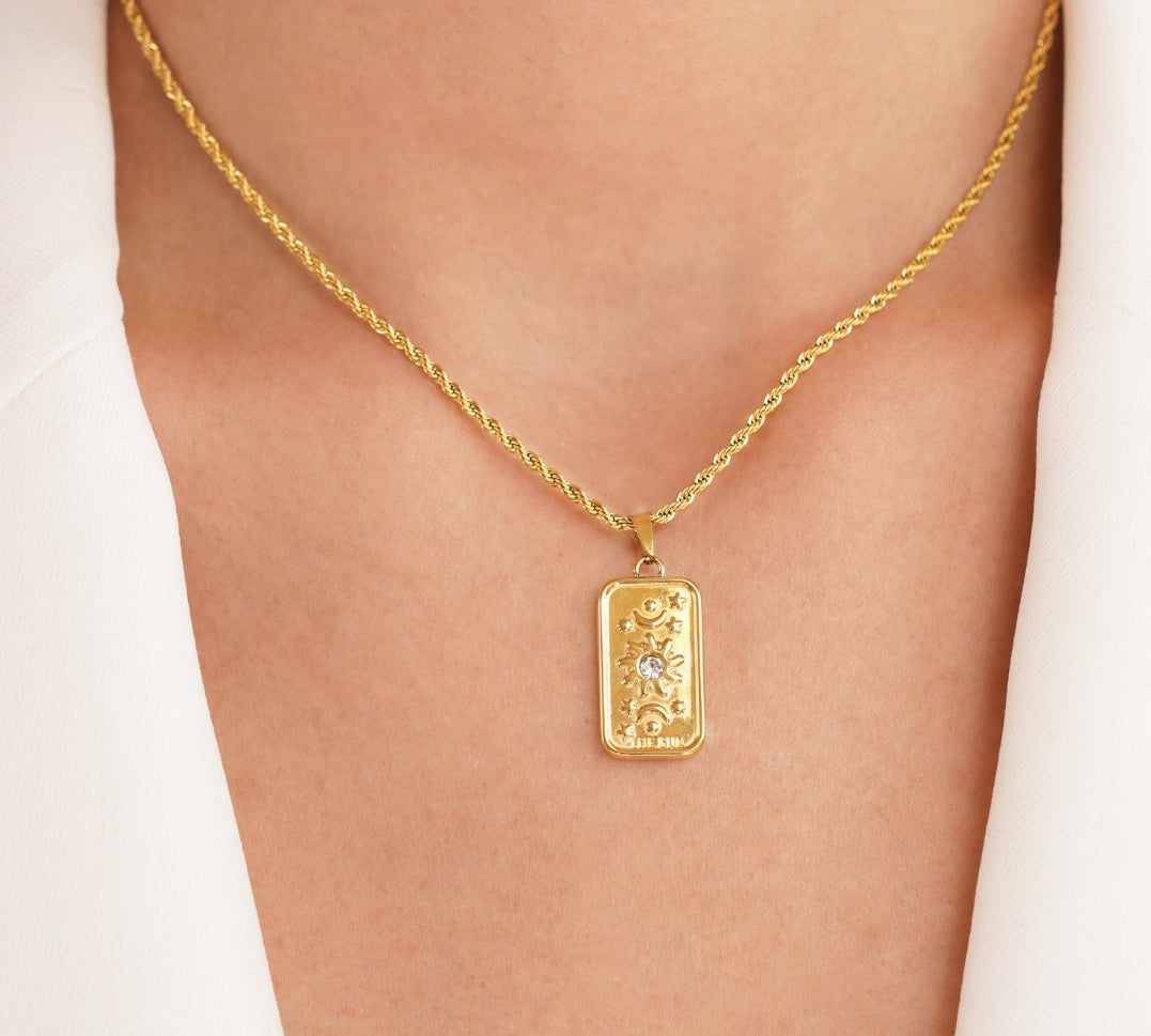 ‘The Sun’ Tarot Pendant Necklace