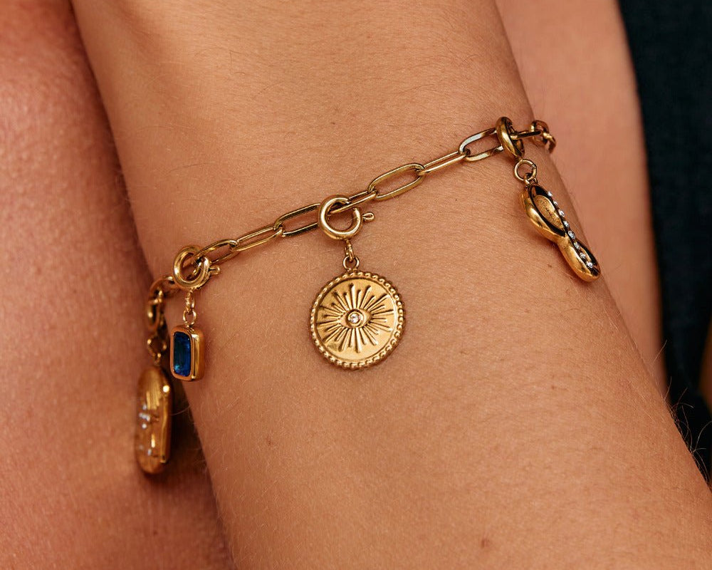 'The Truth' Gold Eye Coin Charm