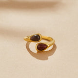 Tiger Eye Stone Wrap Ring