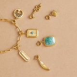 Turquoise Sunburst Charm