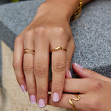 Twisted Athena Gold Ring