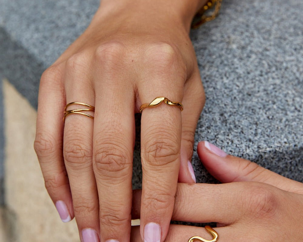 Twisted Athena Gold Ring