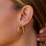 Twisted Celine Hoop Earrings