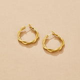 Twisted Celine Hoop Earrings