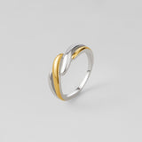 Twisted Ella Two-Toned Ring