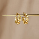 Twisted Felicity Hoop Earrings
