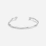 Twisted Imari Silver Bangle