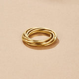 Twisted Mia Gold Ring