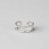 Twisted Tyra Silver Ring