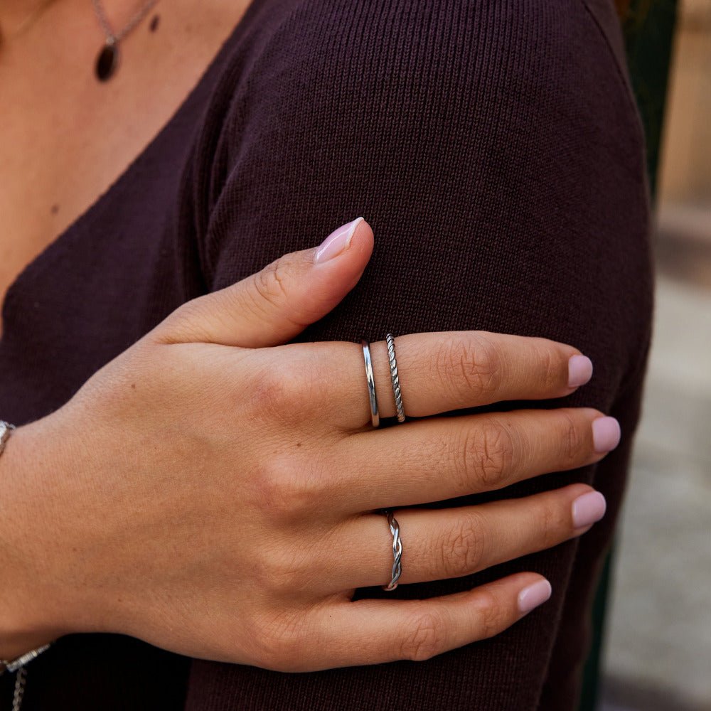 Twisted Tyra Silver Ring