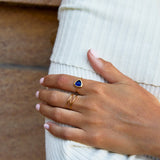 Via Sapphire Blue Ring