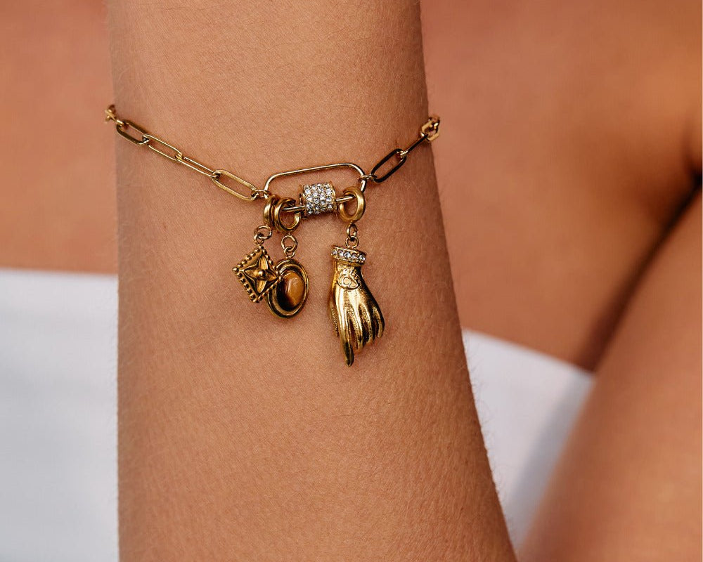 Victoria Gold Hand Charm