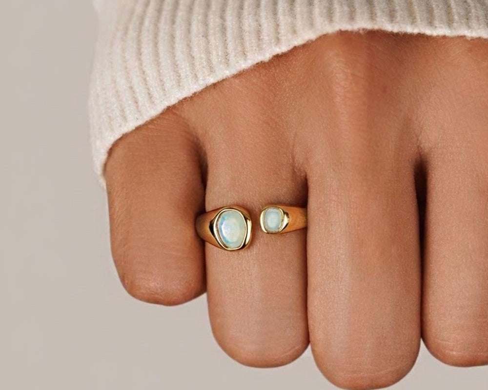 Vintage Aquamarine Wrap Ring