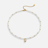 Vintage Golden Pearl Necklace