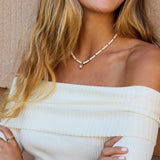 Vintage Golden Pearl Necklace