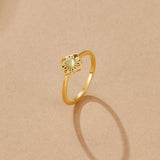 Vintage Lotus Flower Opal Ring