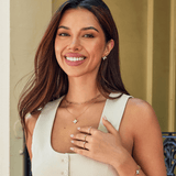 White Blossom Petal Earrings