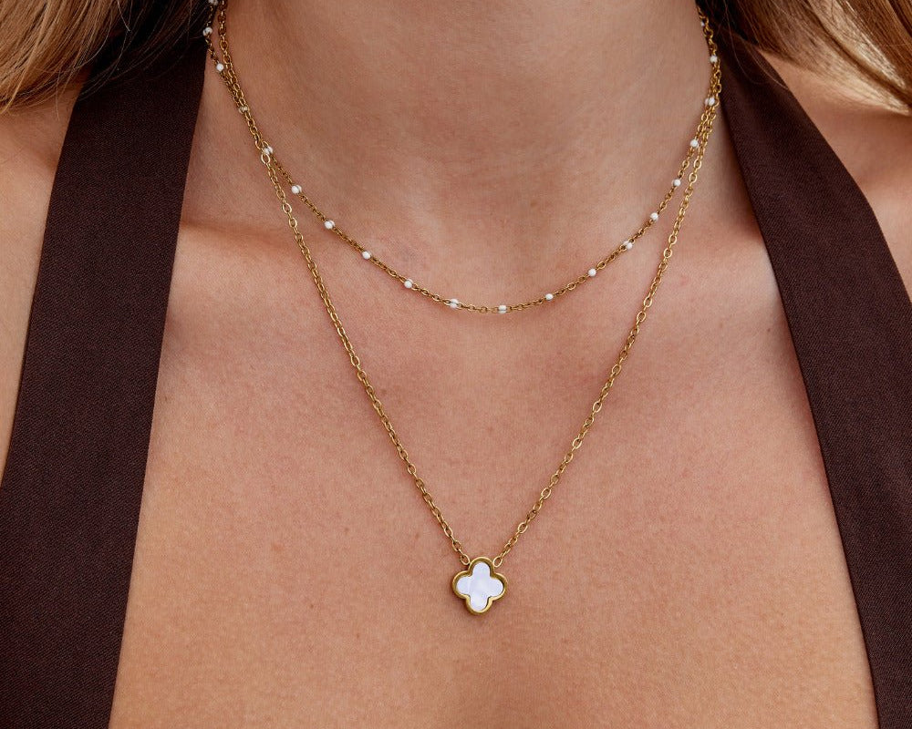 White Clover Necklace