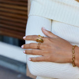 Yuna Geometric Gold Ring
