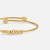 Yuri Gold Bead Bangle